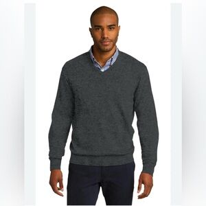 Metropolitan‎ view men’s size medium pure new wool knit sweater , v-neck